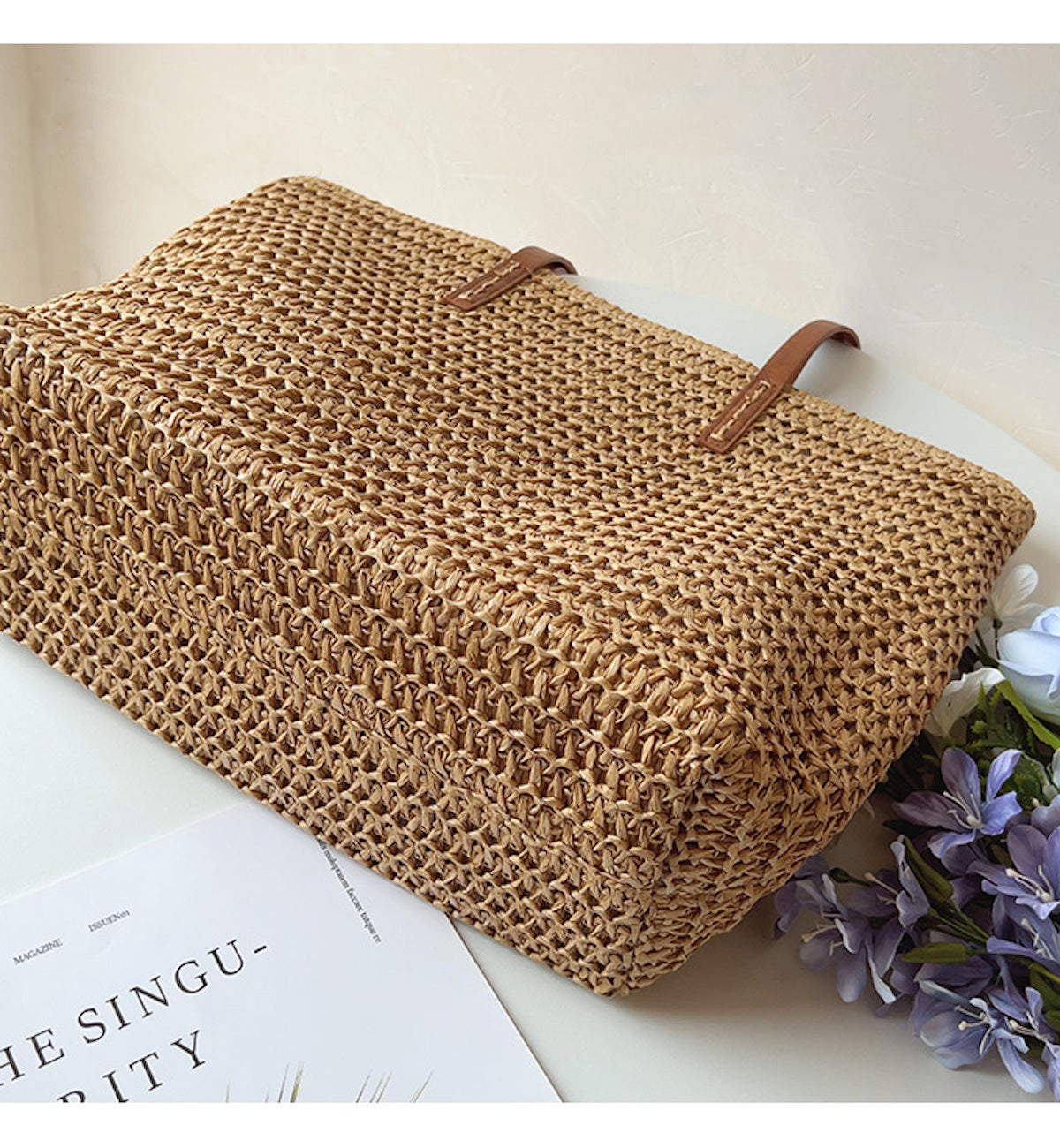 Damen Tasche Sommer geräumig Reißverschlussfach – Bild 5
