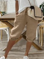 Damen-Shorts lockere Passform Baumwollmischung Freizeit