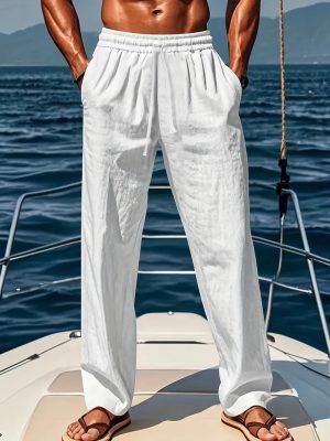 Herren Leinenhose – Lockerer Schnitt für Sommer & Freizeit