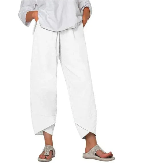 Frauen Kurze Stoffhose Gerader Schnitt Alltag – Bild 10