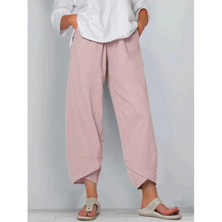 Frauen Kurze Stoffhose Gerader Schnitt Alltag – Bild 7