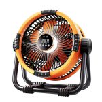 Campingventilator mit Powerbank | 100h Akku | 360° Rotation
