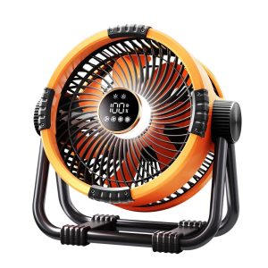 Campingventilator mit Powerbank | 100h Akku | 360° Rotation