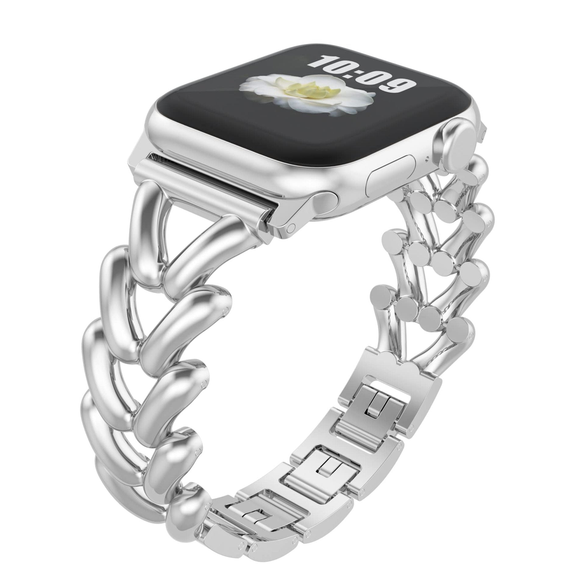 Apple Watch Armband Damen Metallglieder elegant – Bild 4