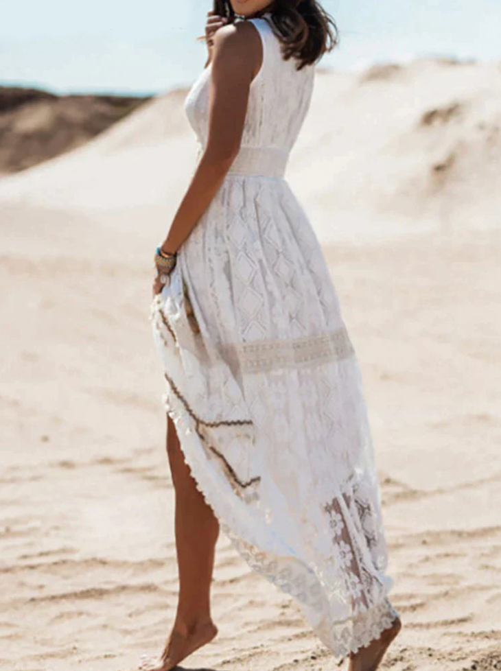 Damen Maxikleid fließend bequem figurbetont – Bild 5