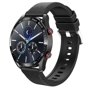 Armband aus schwarzem Leder