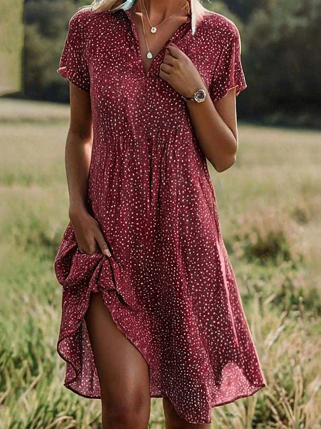 Damenkleid mit Knopfleiste und klarem Schnitt – Bild 2