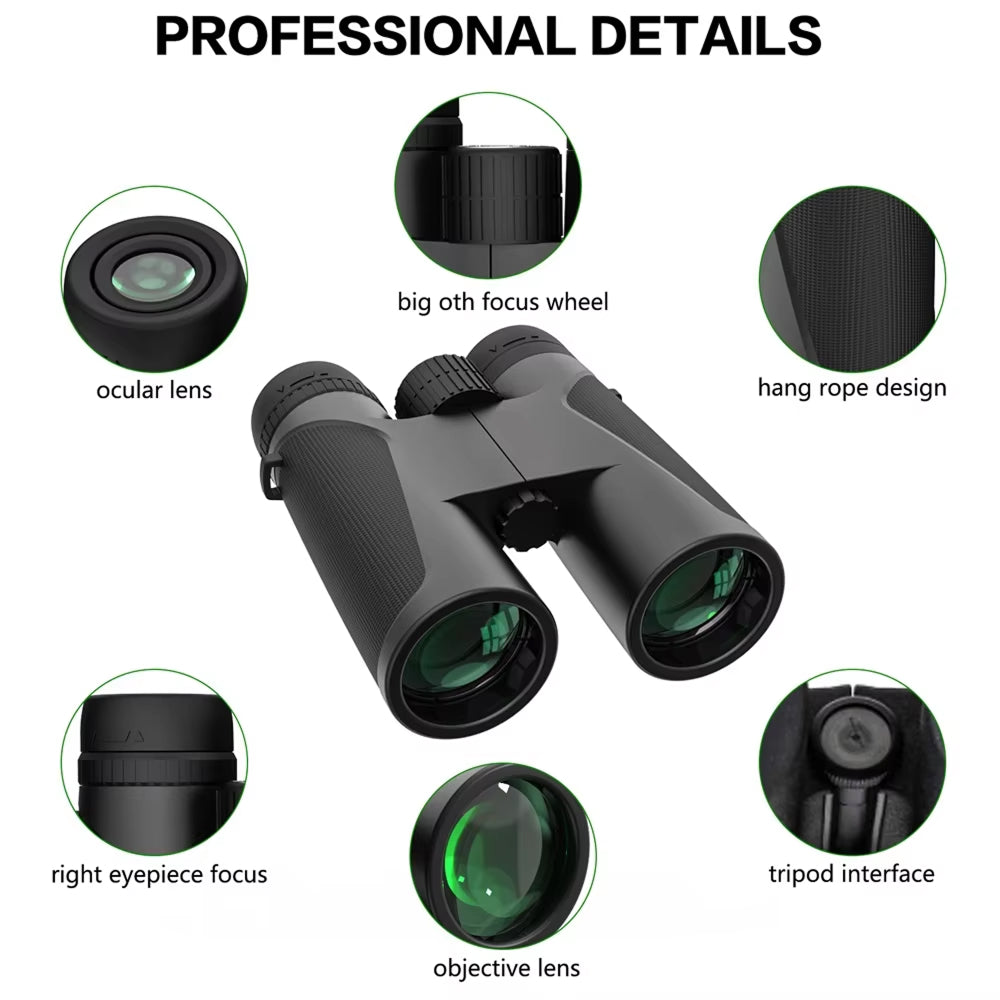 Fernglas 12x42 wasserdicht leicht BAK4 für Outdoor – Bild 3