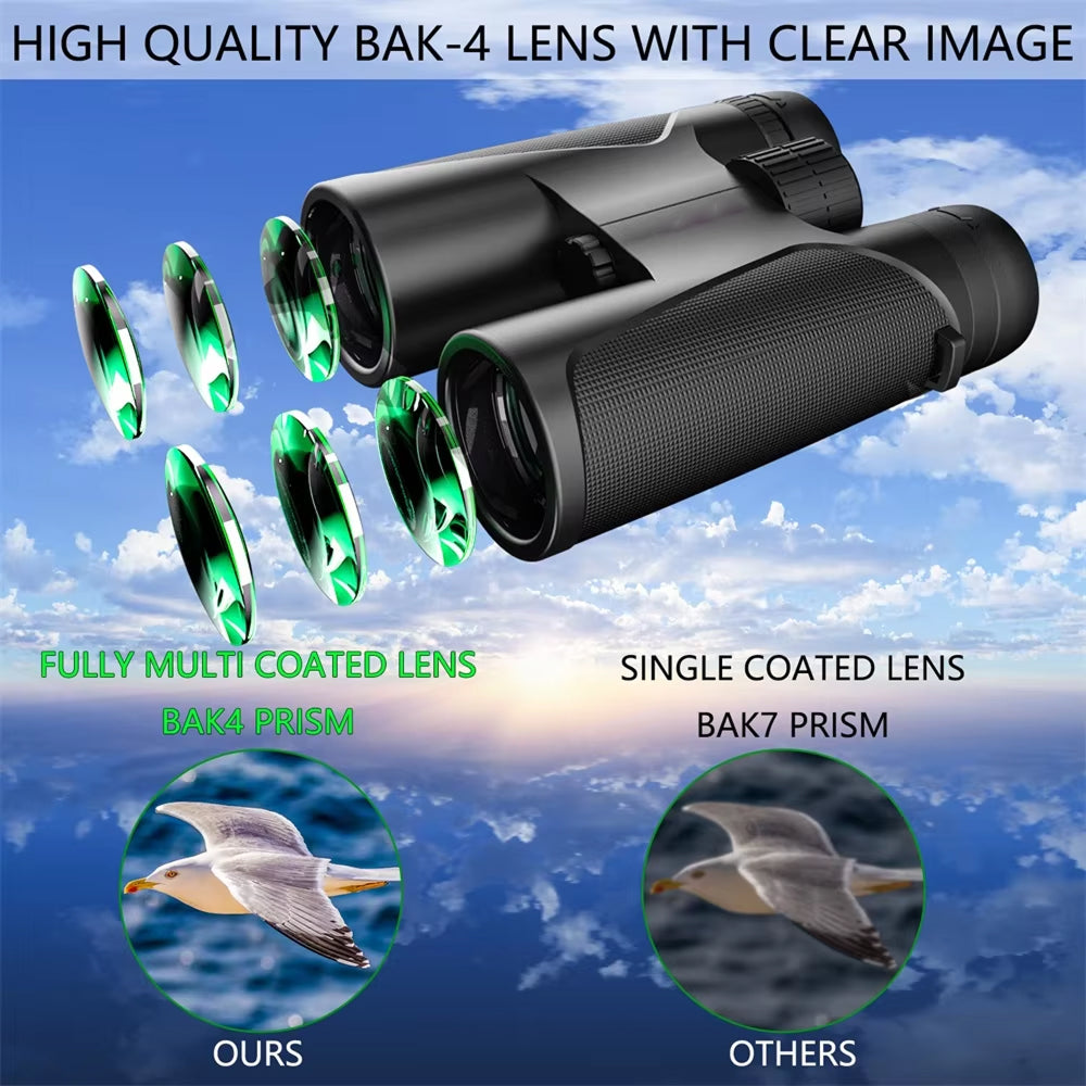 Fernglas 12x42 wasserdicht leicht BAK4 für Outdoor – Bild 6