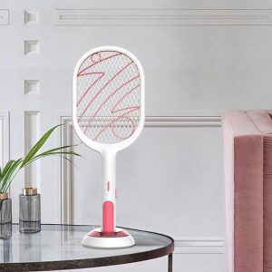 Elektrische Mückenklatsche 3000V mit Akku & UV-Lampe