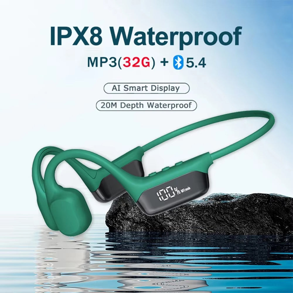 Knochenleitungskopfhörer MP3 32GB IPX8 Wasserdicht Sport – Bild 12