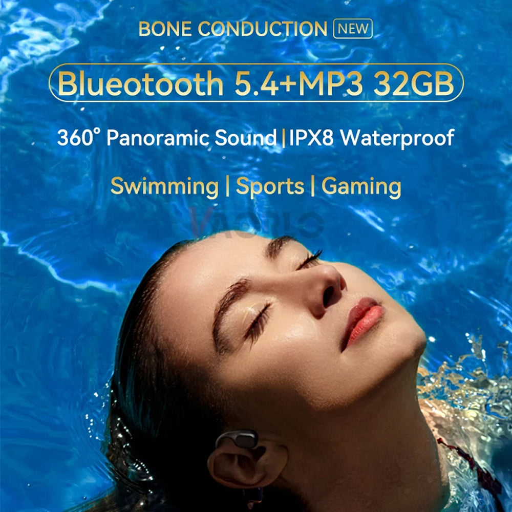 Knochenleitungskopfhörer MP3 32GB IPX8 Wasserdicht Sport – Bild 14