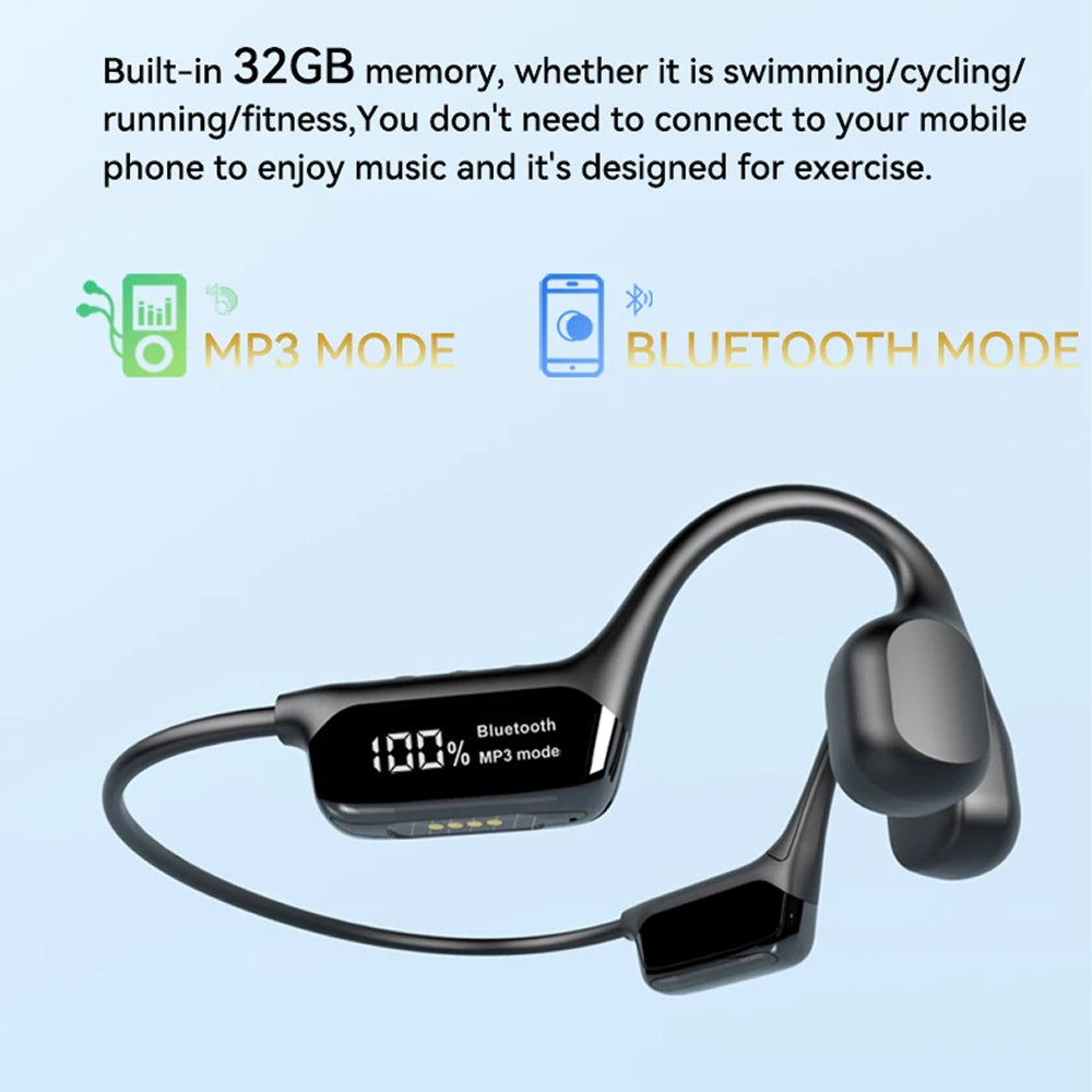 Knochenleitungskopfhörer MP3 32GB IPX8 Wasserdicht Sport – Bild 15
