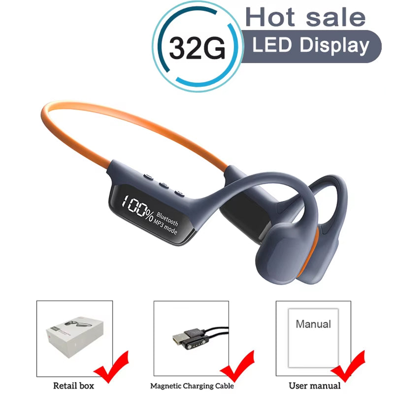 Knochenleitungskopfhörer MP3 32GB IPX8 Wasserdicht Sport – Bild 18