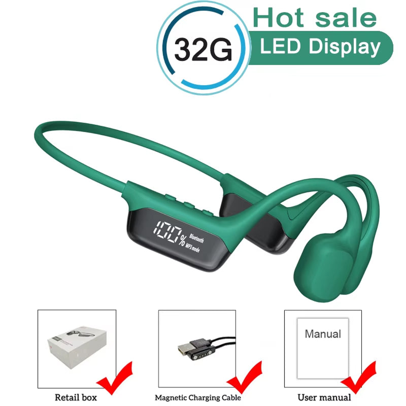 Knochenleitungskopfhörer MP3 32GB IPX8 Wasserdicht Sport – Bild 22
