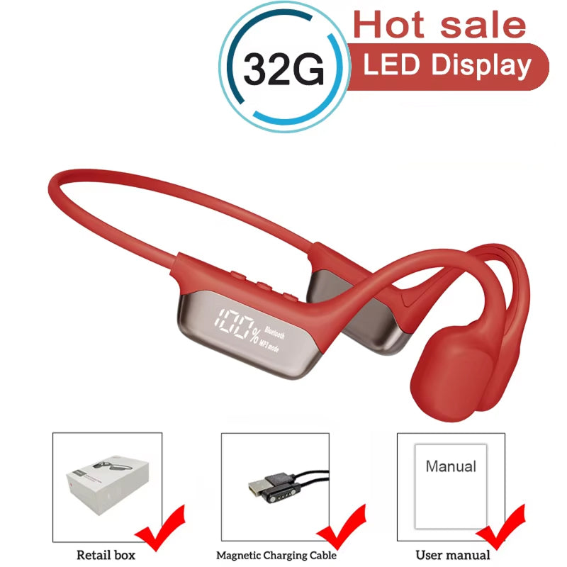 Knochenleitungskopfhörer MP3 32GB IPX8 Wasserdicht Sport – Bild 21