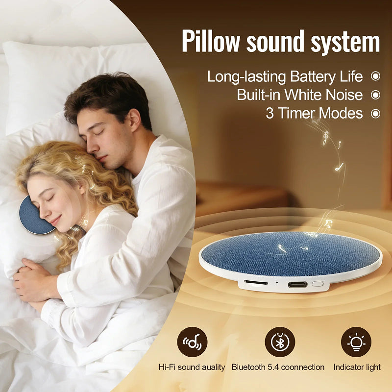 Kissenlautsprecher Bluetooth 5.4 ultraflach mit Timer – Bild 3