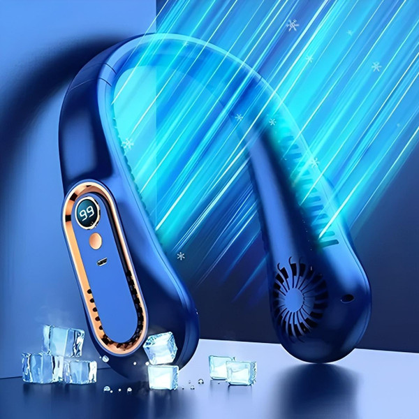 Nackenventilator 12h Akku 5 Geschwindigkeiten 360° Luftstrom – Bild 6