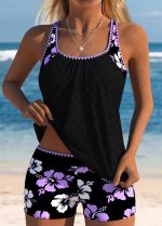 Damen Tankini Badeanzug Racerback Zweiteilig