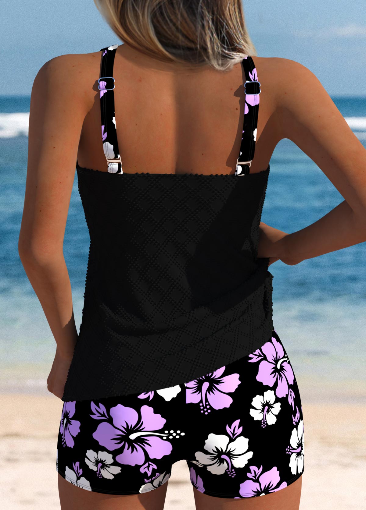 Damen Tankini Badeanzug Racerback Zweiteilig – Bild 3