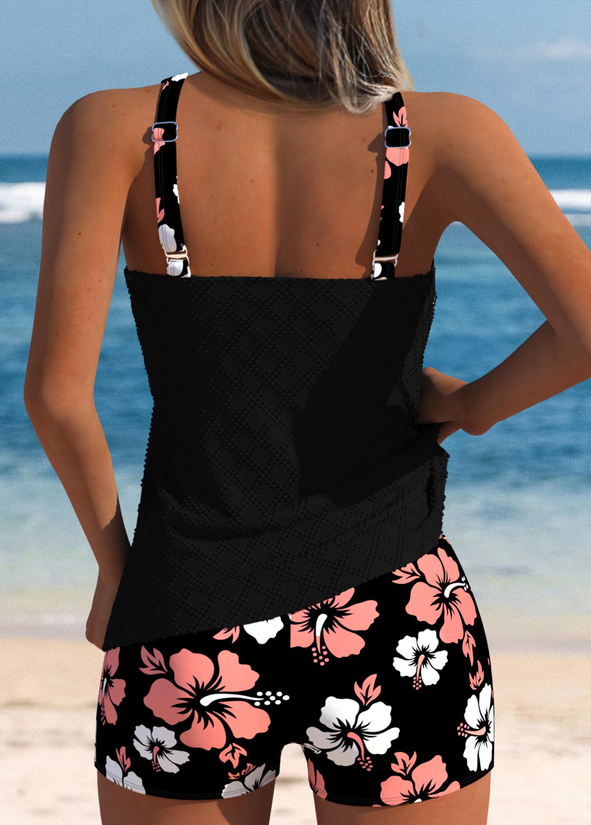 Damen Tankini Badeanzug Racerback Zweiteilig – Bild 4