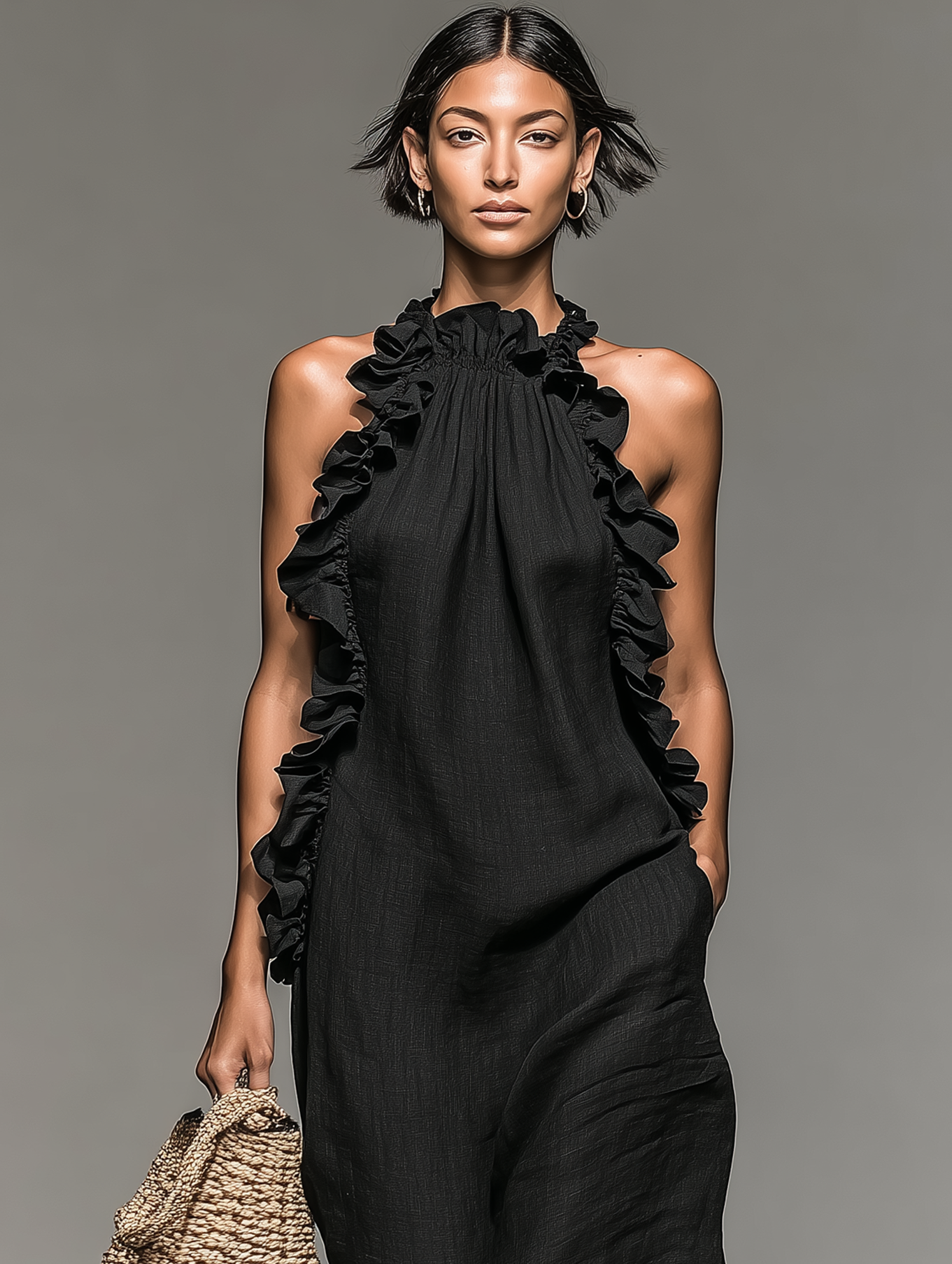 Damen Maxikleid mit Raffung für Sommer und Urlaub – Bild 6