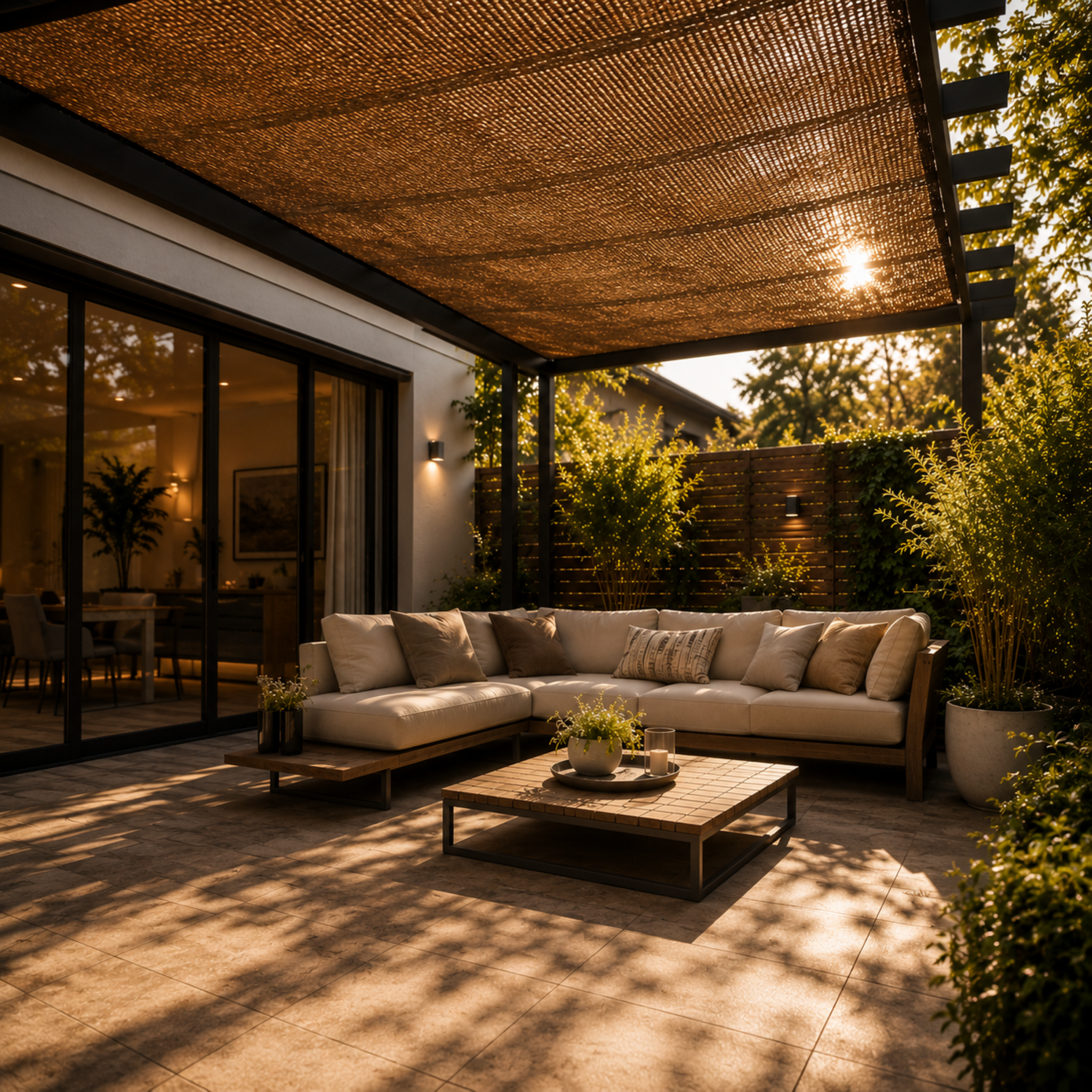 Sonnensegel atmungsaktiv für Terrasse Garten Camping – Bild 13