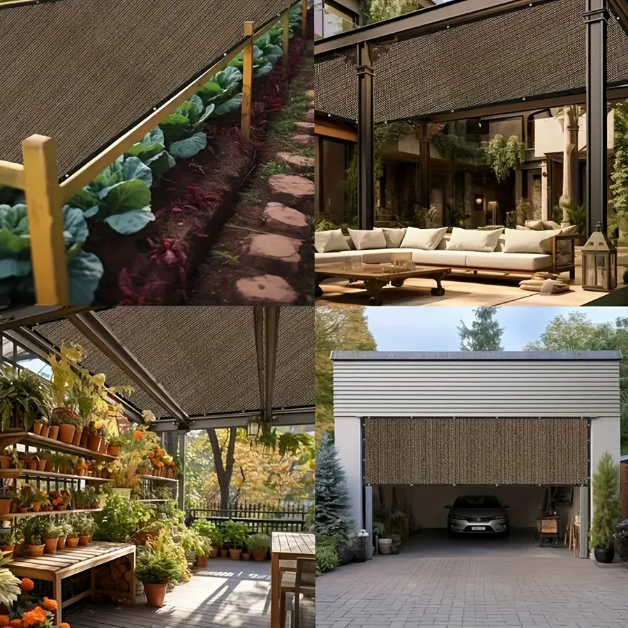 Sonnensegel atmungsaktiv für Terrasse Garten Camping – Bild 12