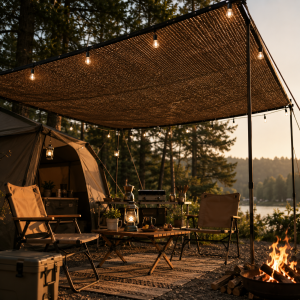 Sonnensegel atmungsaktiv für Terrasse Garten Camping