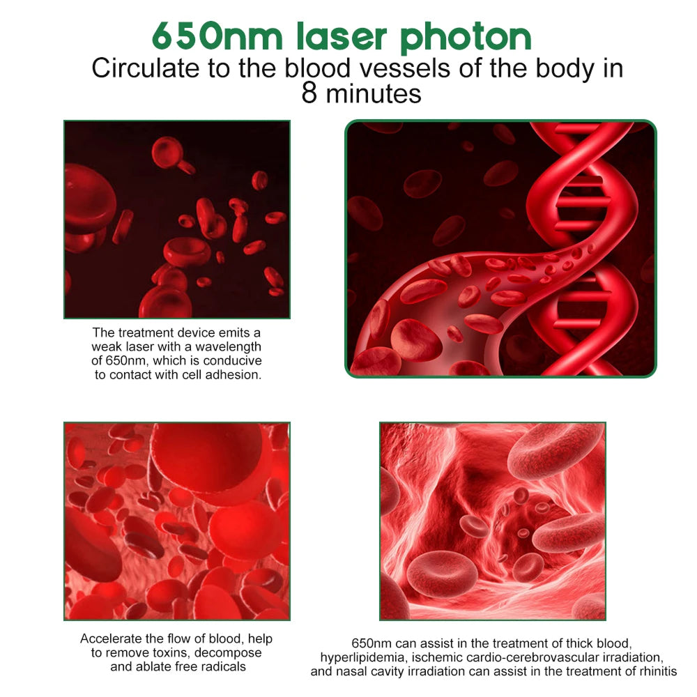 Tinnitus Rotlichttherapiegerät für Ohren & Nase 650nm Laser – Bild 17