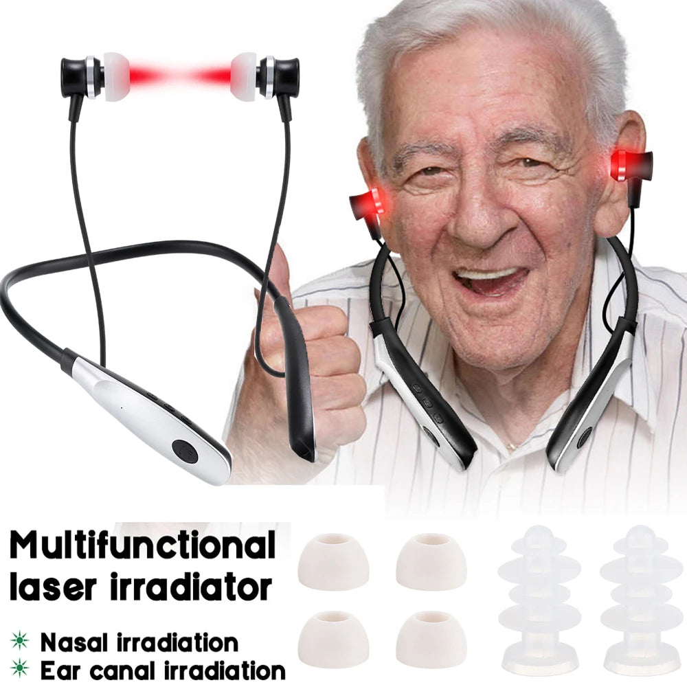Tinnitus Rotlichttherapiegerät für Ohren & Nase 650nm Laser – Bild 18