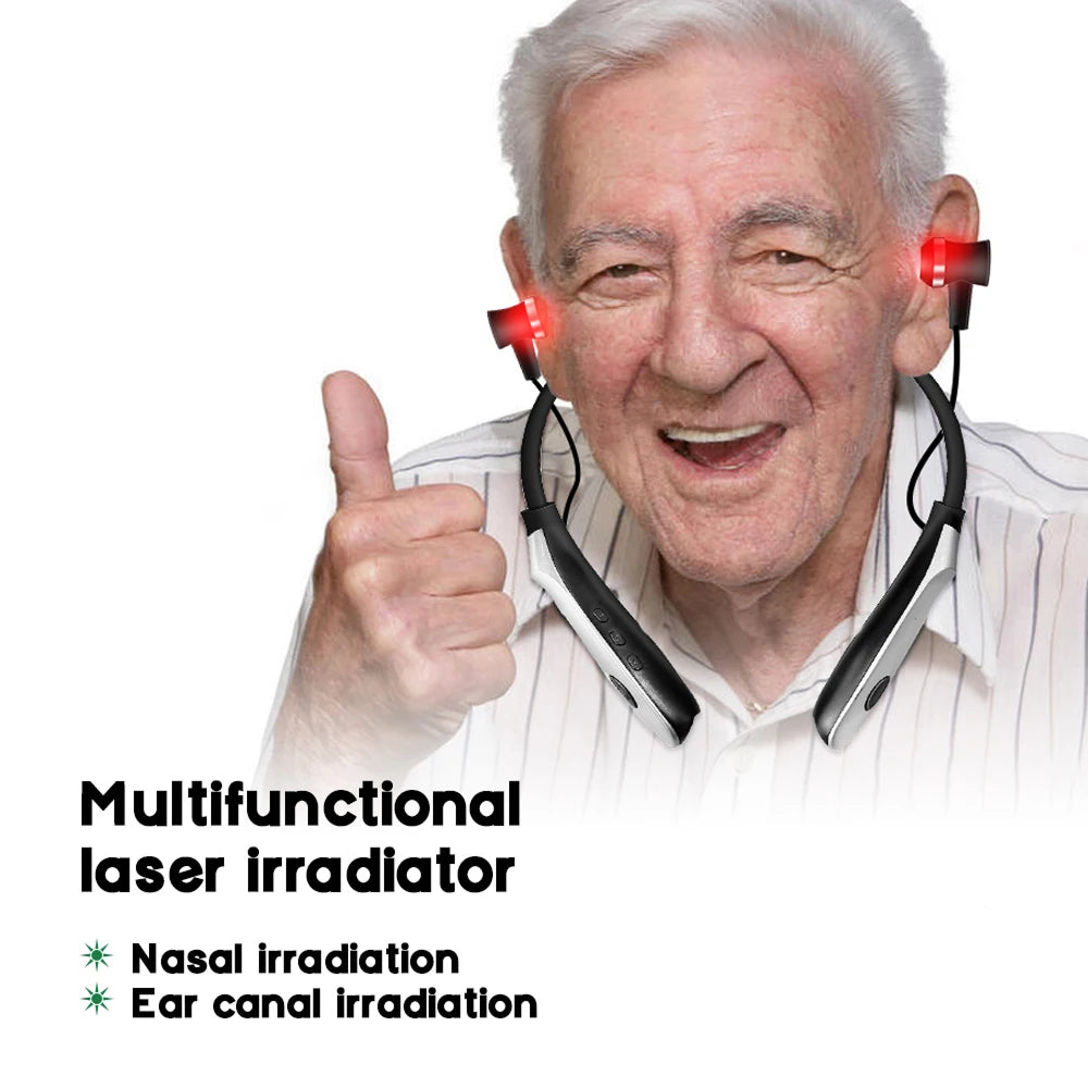 Tinnitus Rotlichttherapiegerät für Ohren & Nase 650nm Laser – Bild 22