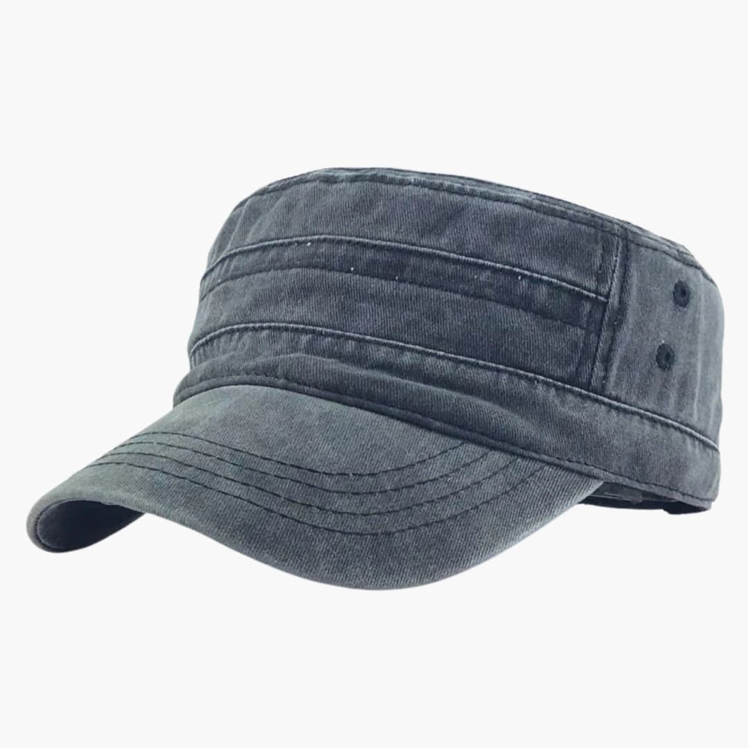 Herren Kappe Militärstil mit verstellbarem Riemen – Bild 2