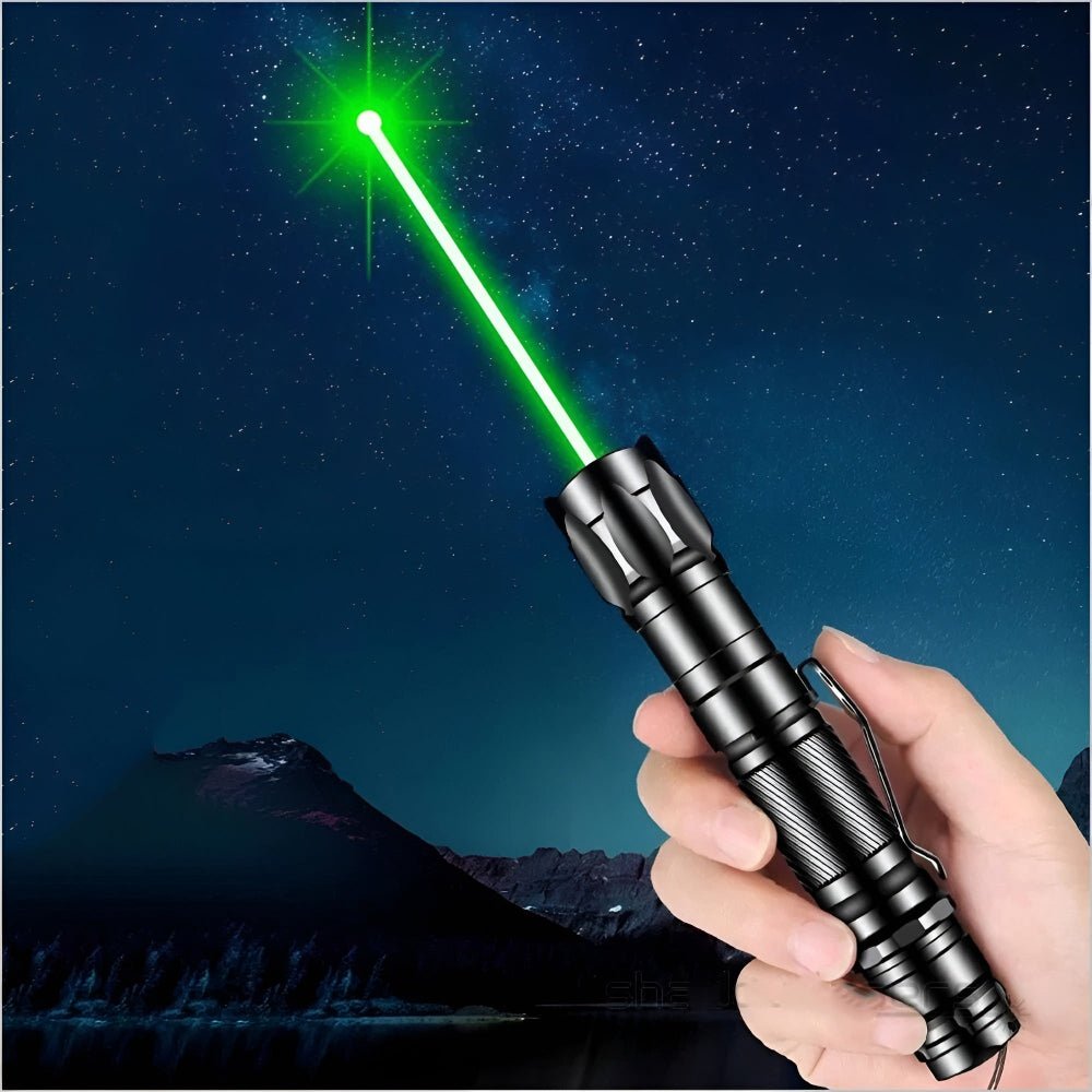 Grüner Laserpointer USB wiederaufladbar 532nm bis 2000m Reichweite