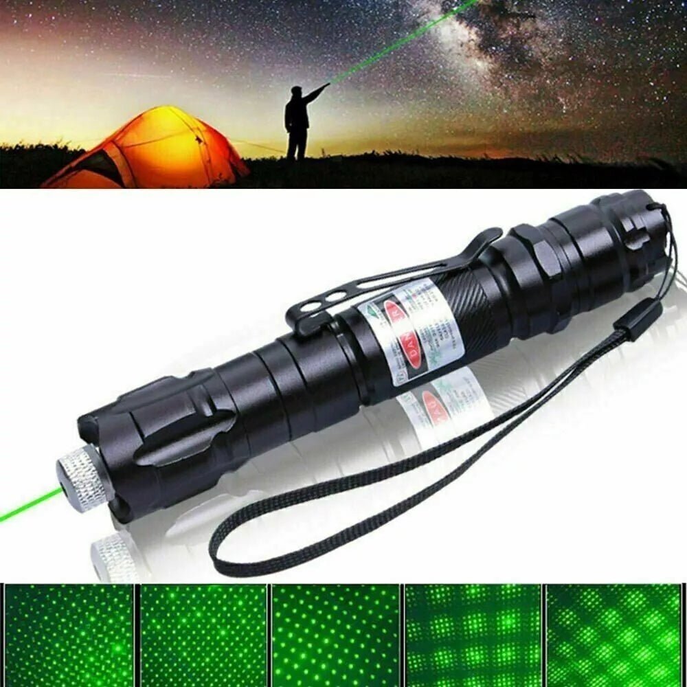 Grüner Laserpointer USB wiederaufladbar 532nm bis 2000m Reichweite – Bild 7