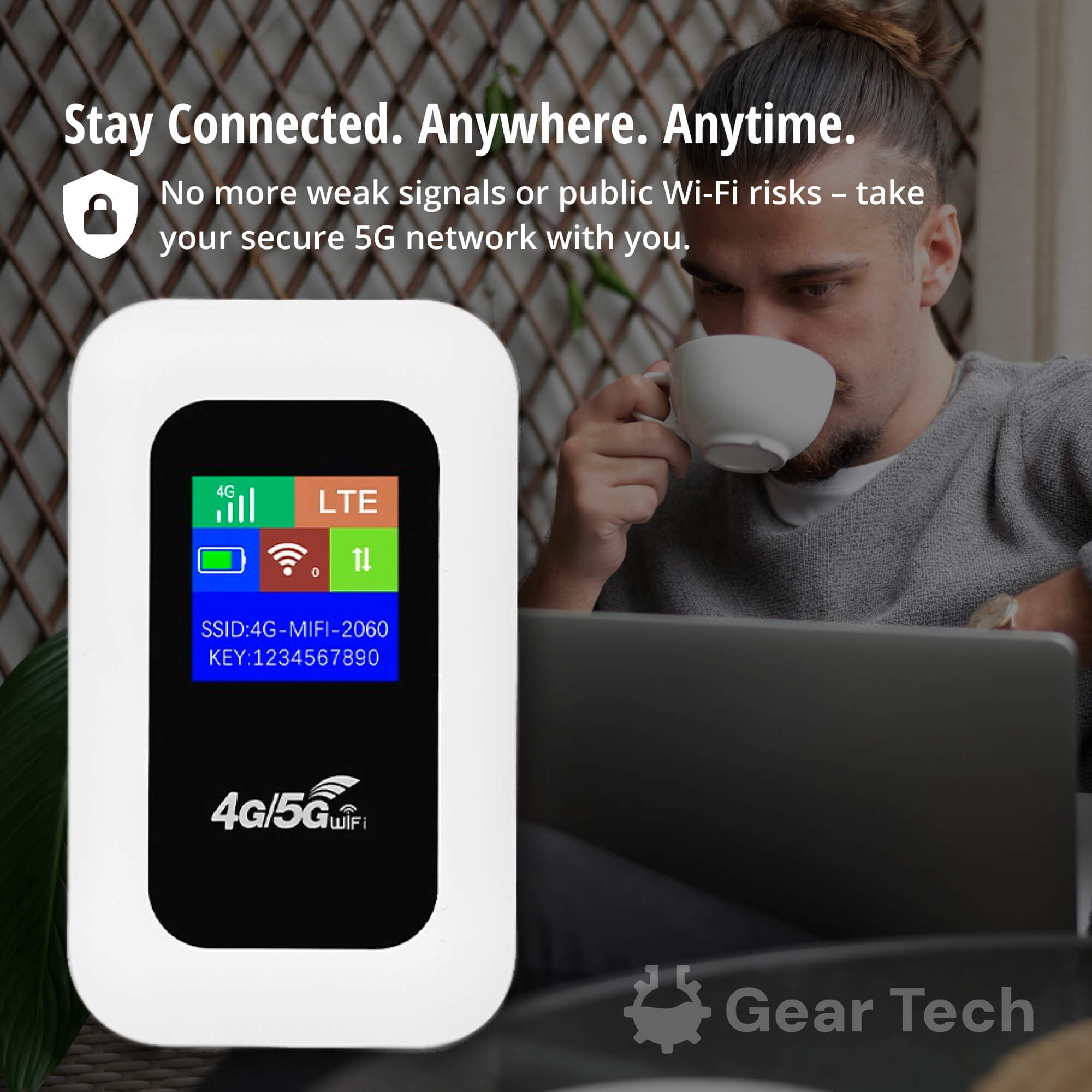 Mobiler WLAN Router für 10 Geräte mit 8h Akku – Bild 2