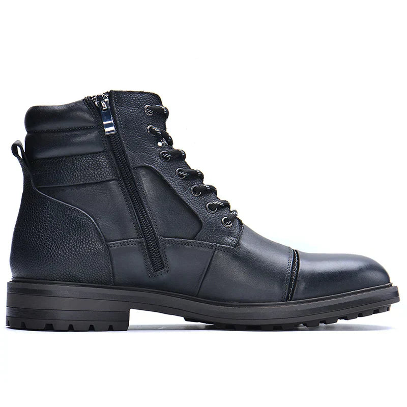 Herrenstiefel Leder gepolsterte Innensohle Herbst & Winter – Bild 2