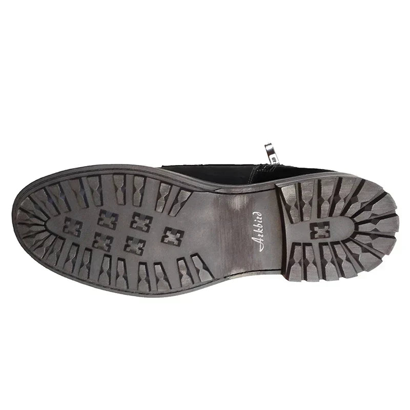 Herrenstiefel Leder gepolsterte Innensohle Herbst & Winter – Bild 5