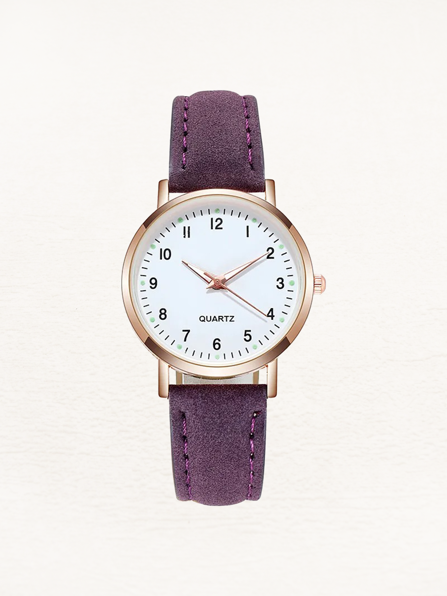 Damen Quarz Uhr Lederarmband Leuchtziffern – Bild 11