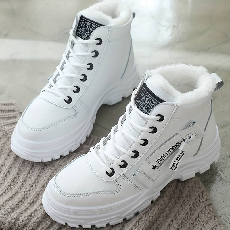 Damen Winterstiefel Wasserdicht Rutschfest Fleece Futter – Bild 5