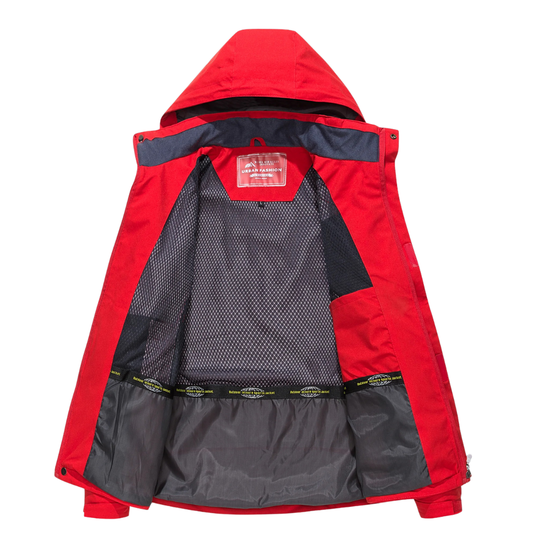 Herren Wanderjacke wasserdicht winddicht für Outdoor Trekking – Bild 13