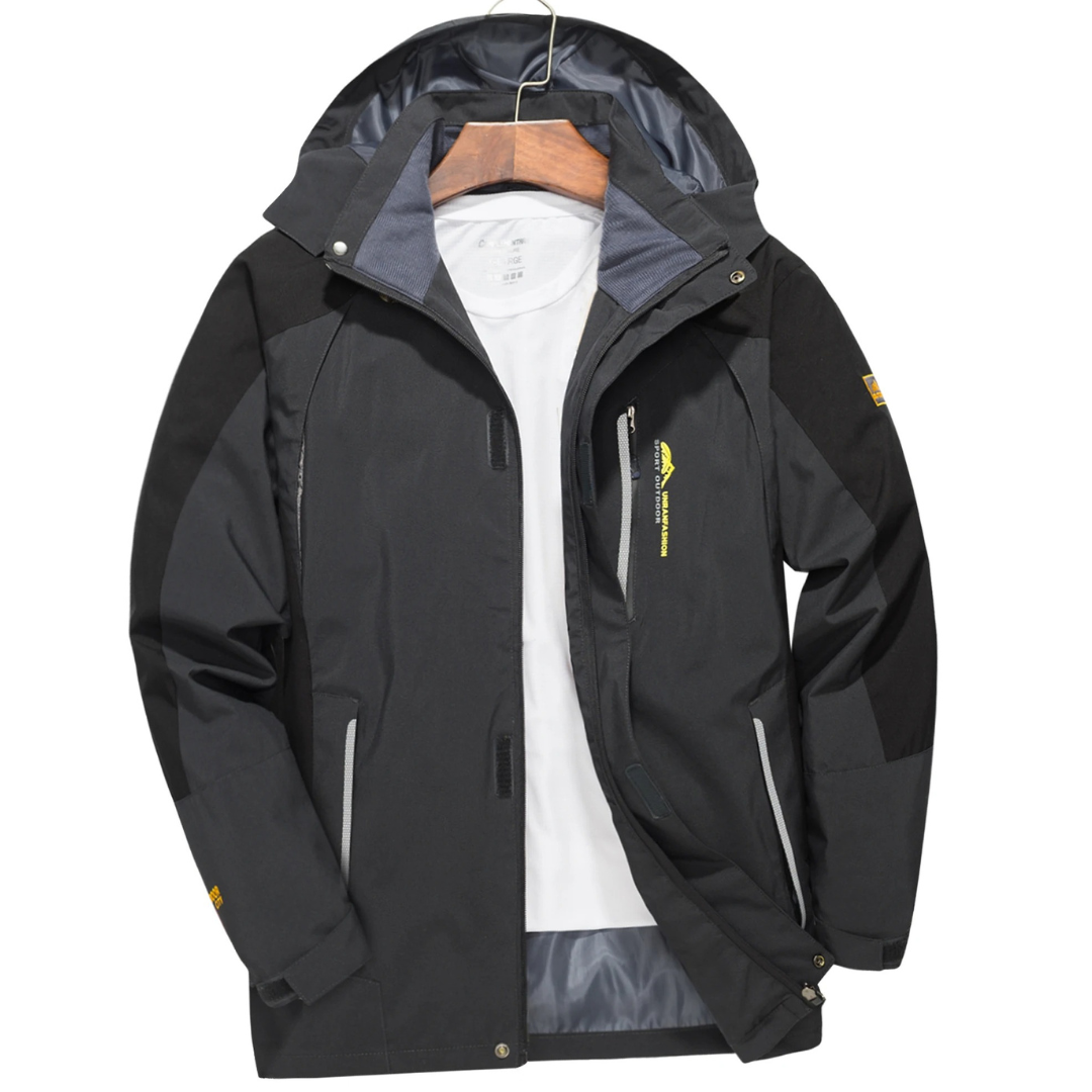 Herren Wanderjacke wasserdicht winddicht für Outdoor Trekking – Bild 24