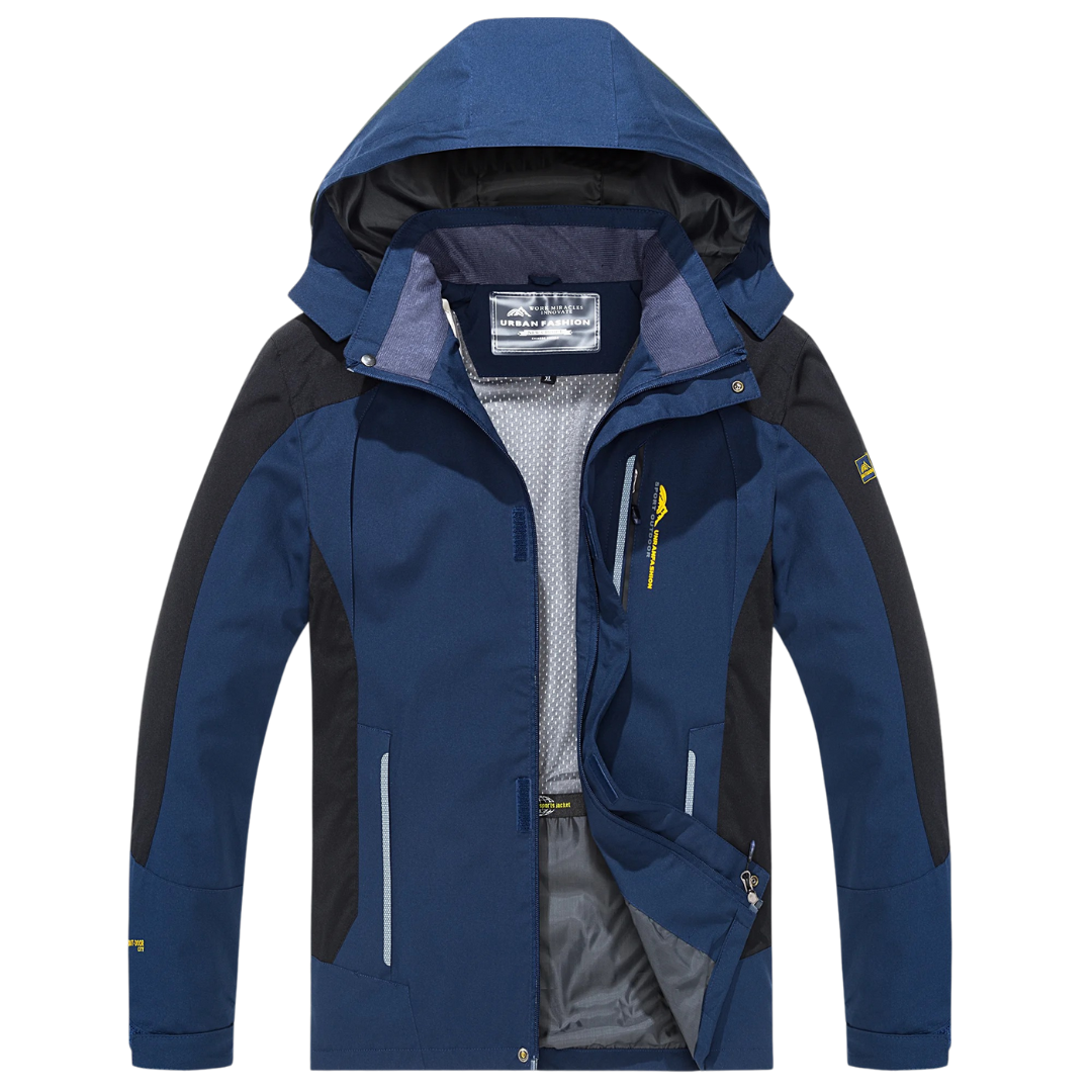 Herren Wanderjacke wasserdicht winddicht für Outdoor Trekking – Bild 20