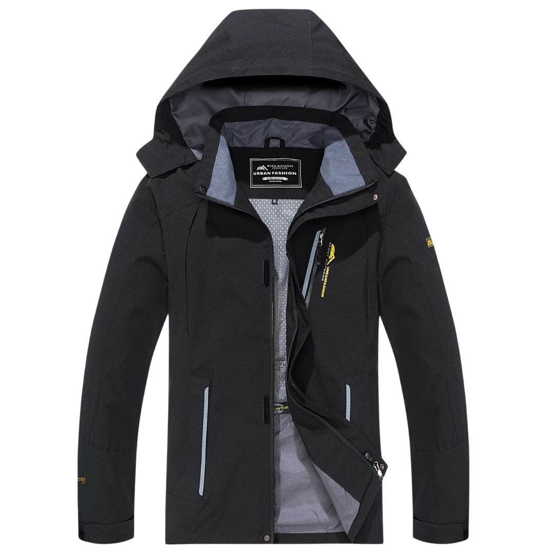 Herren Wanderjacke wasserdicht winddicht für Outdoor Trekking – Bild 18