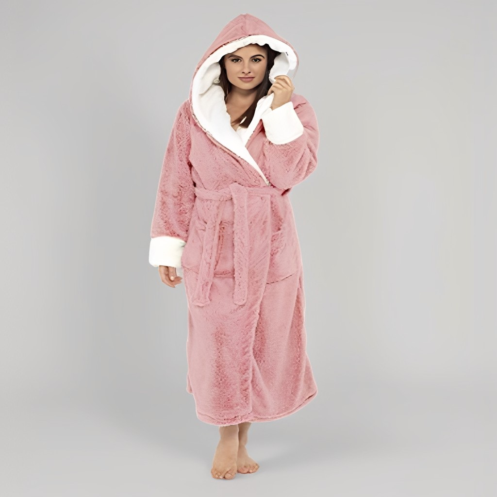 Bademantel Damen mit Gürtel für Wellness & Zuhause – Bild 3