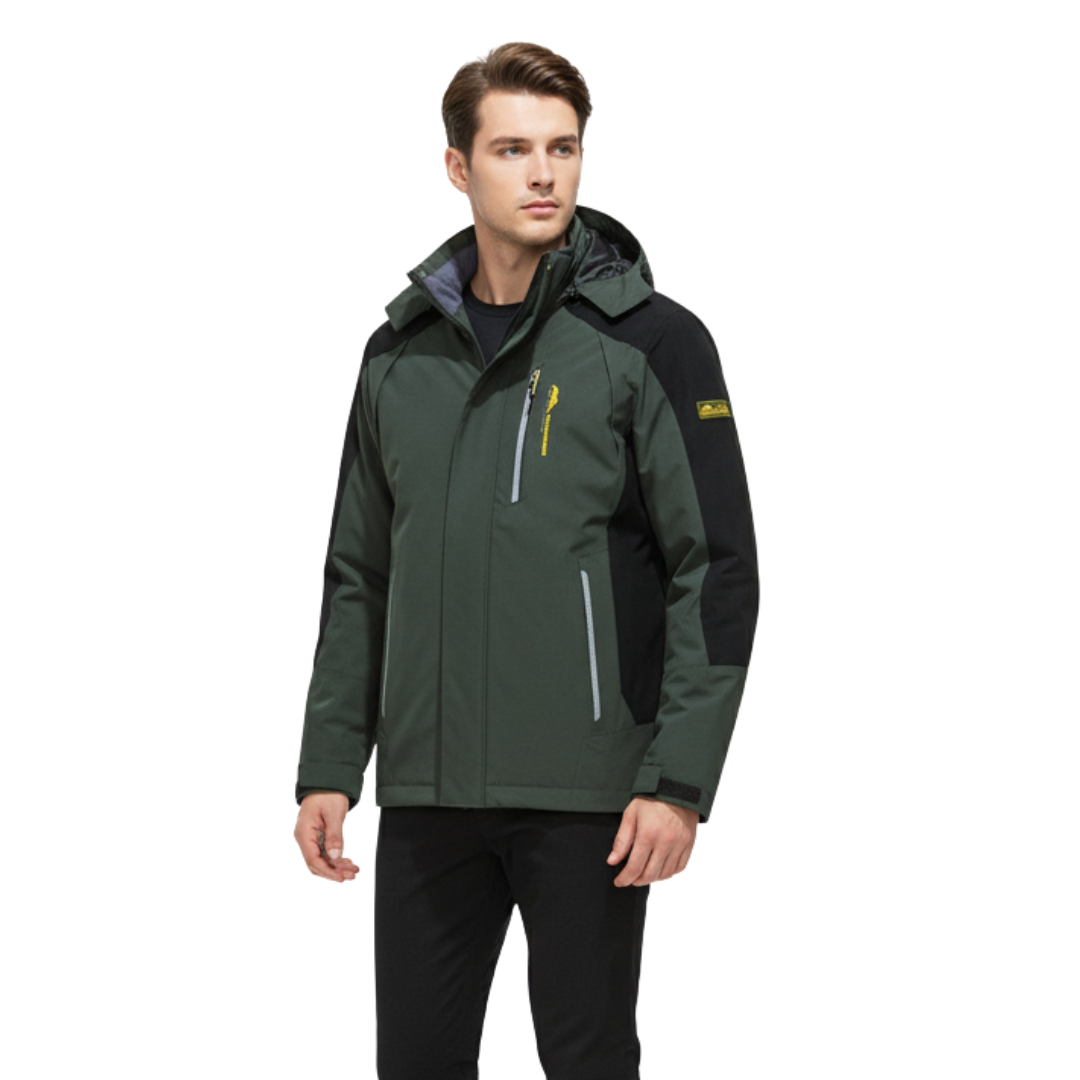 Herren Wanderjacke wasserdicht winddicht für Outdoor Trekking – Bild 5