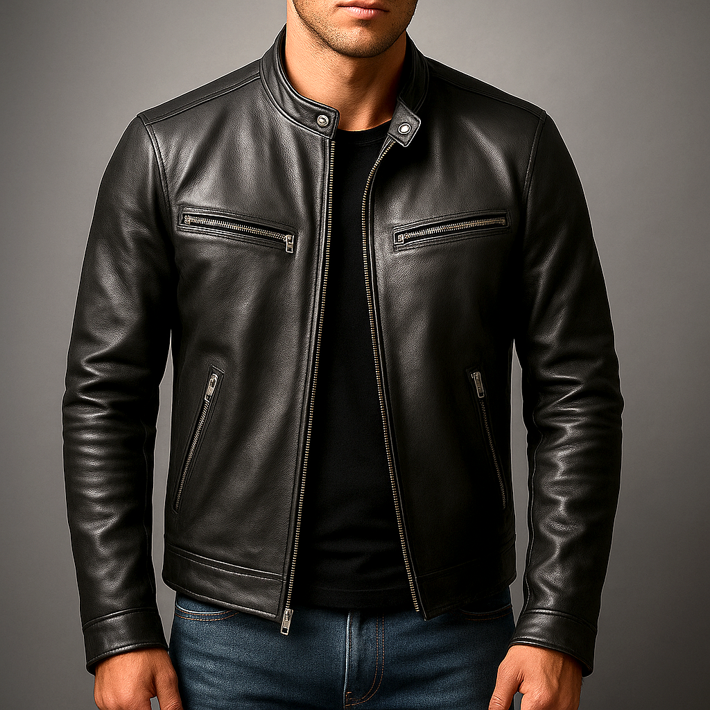 Herren Jacke Vintage Stil Atmungsaktiv Verstärkte Nähte – Bild 5