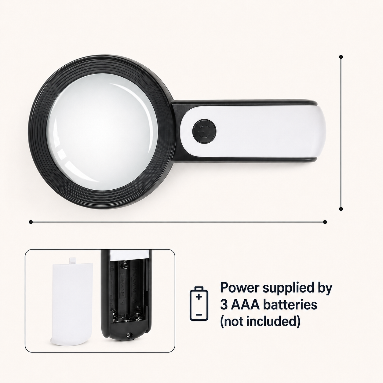 Lupe 30x mit LED & hochauflösender Linse für Senioren – Bild 3
