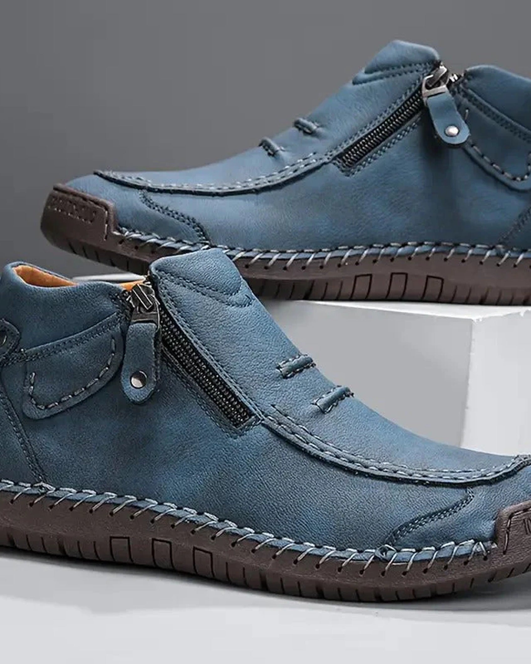 Herren Stiefel aus hochwertigem Leder mit flexibler Sohle – Bild 5