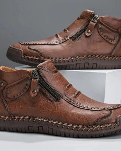 Herren Stiefel aus hochwertigem Leder mit flexibler Sohle